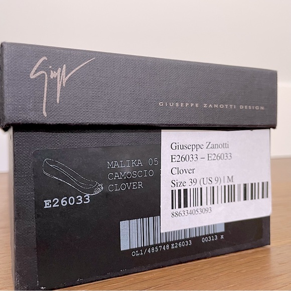 Giuseppe Zanotti Malika Spiked Toecap Suede Ballet Flats IT39 - Picture 12 of 12